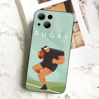 Coque iPhone X Rugby - Design Unique et Sportif