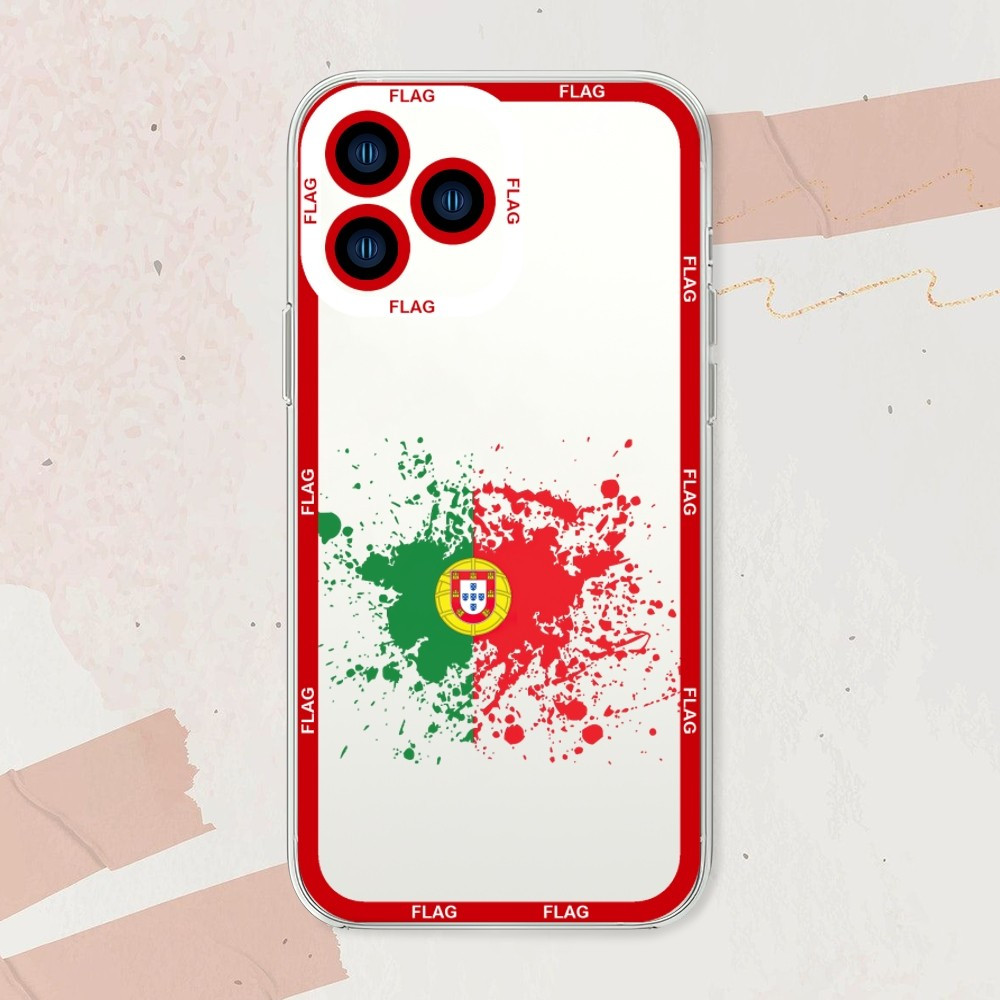 Coque iPhone 11 Pro Drapeau Portugal Effet Peinture