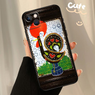 Coque iPhone 14 Pro Design Coq Portugais Traditionnel