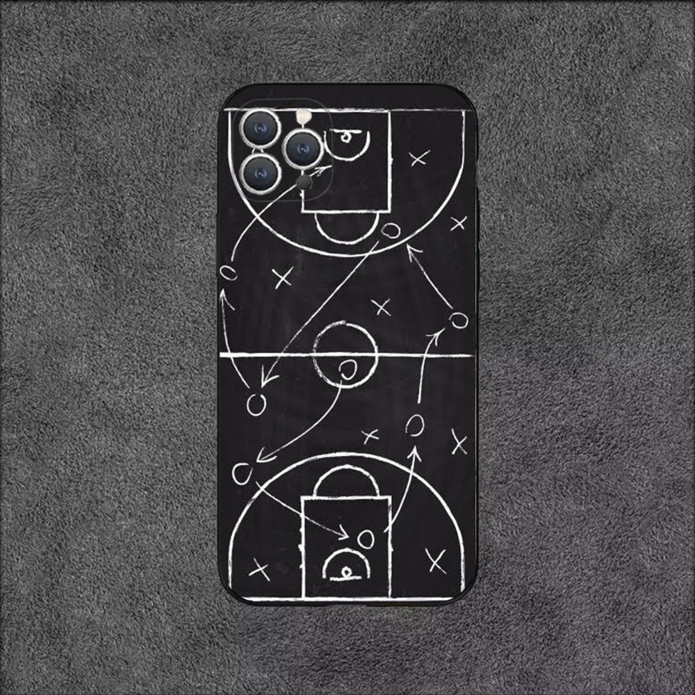 Coque iPhone XS Motif Tactique de Basketball