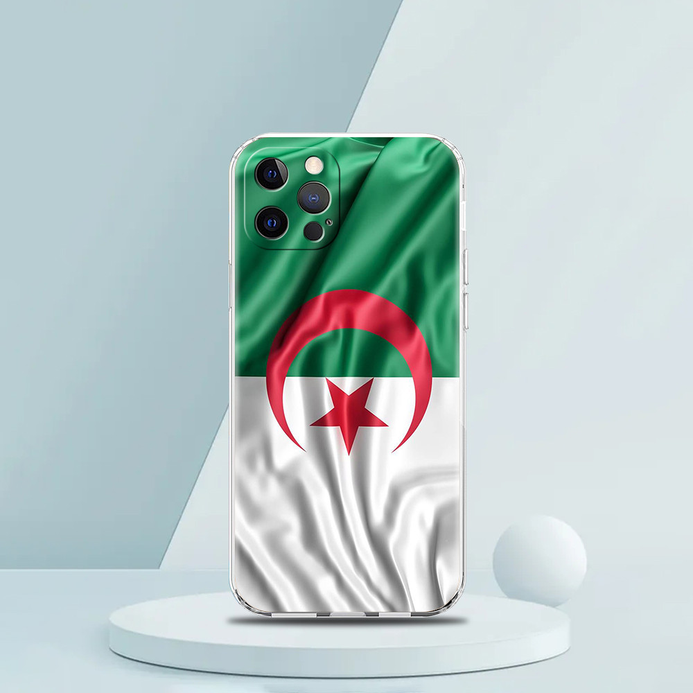 Coque iPhone 7 Plus Drapeau Algérie - Protection Élégante