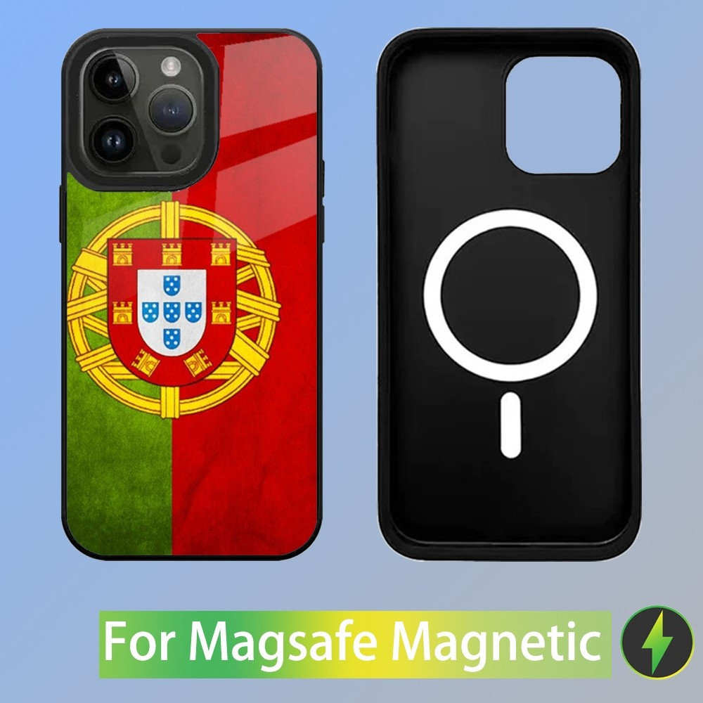 Coque iPhone 13 Pro Max Drapeau Portugais MagSafe