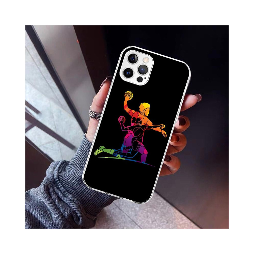 Coque iPhone 11 Handball Design Coloré