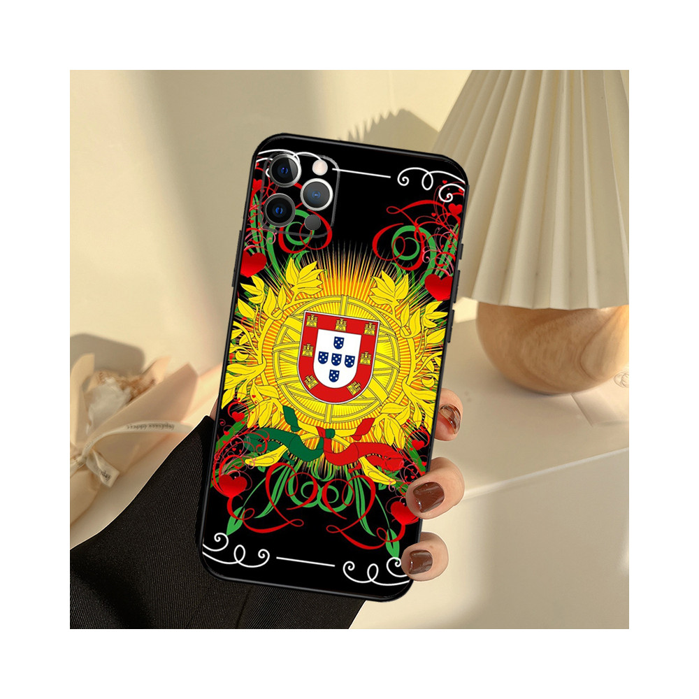 Coque iPhone 14 Pro Drapeau Portugal - Élégance et Fierté Nationale