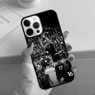 Coque iPhone 7 Rugby All Blacks - Action en Noir et Blanc