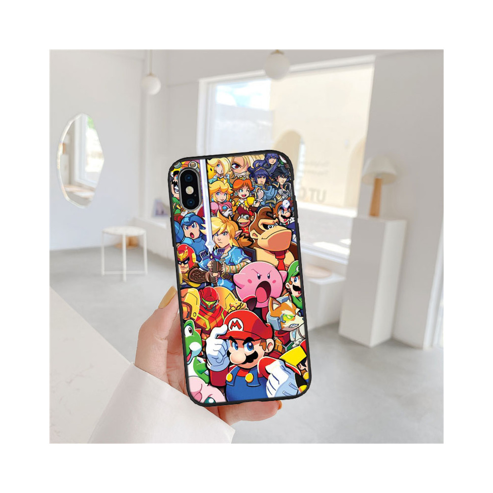 Coque iPhone 14 Pro Max Super Smash Bros. - Collection de personnages iconiques