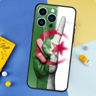 Coque iPhone 14 Pro Max Drapeau Algérie - Style et Protection