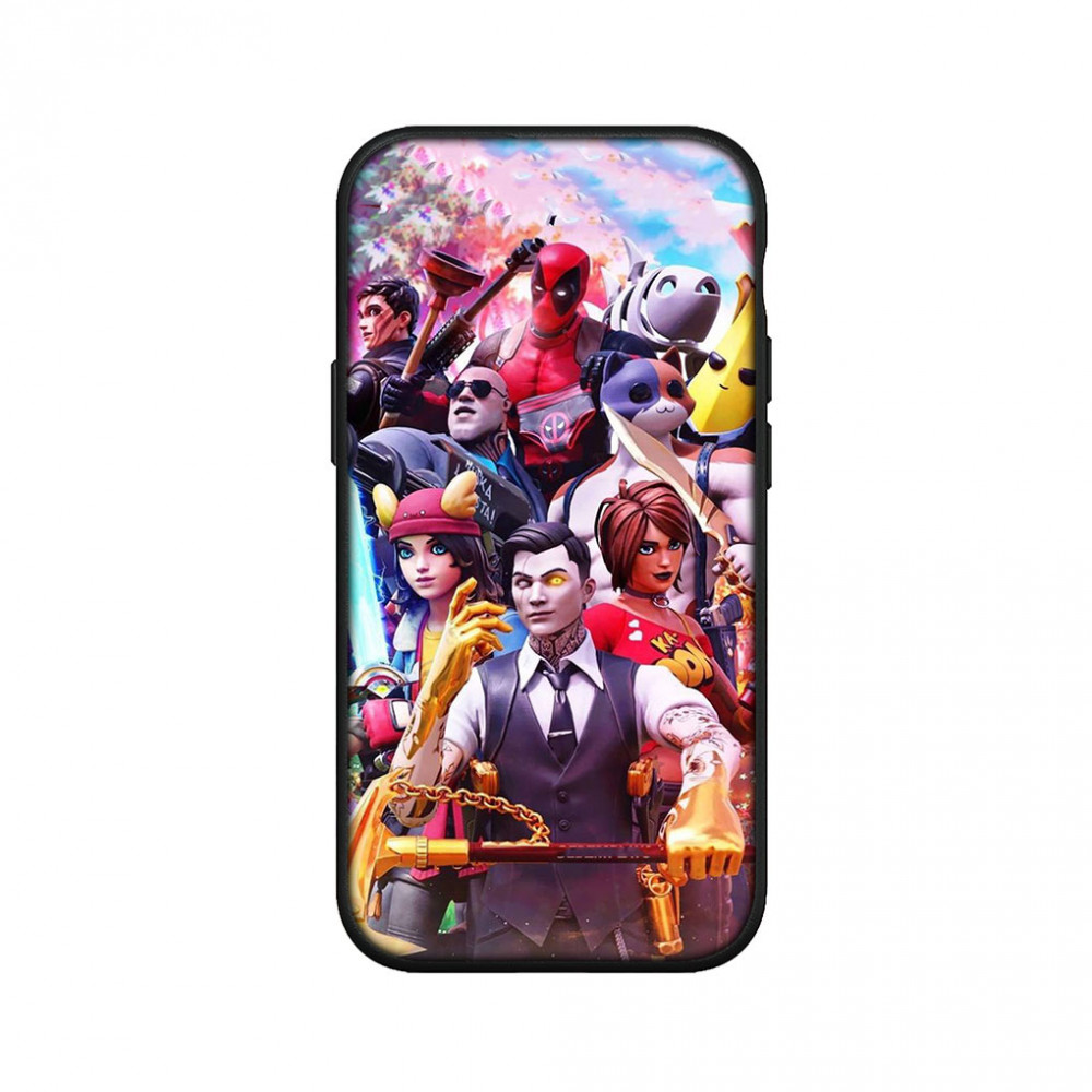 Coque iPhone Fortnite : Midas, Deadpool, Miaousclé et leurs Amis